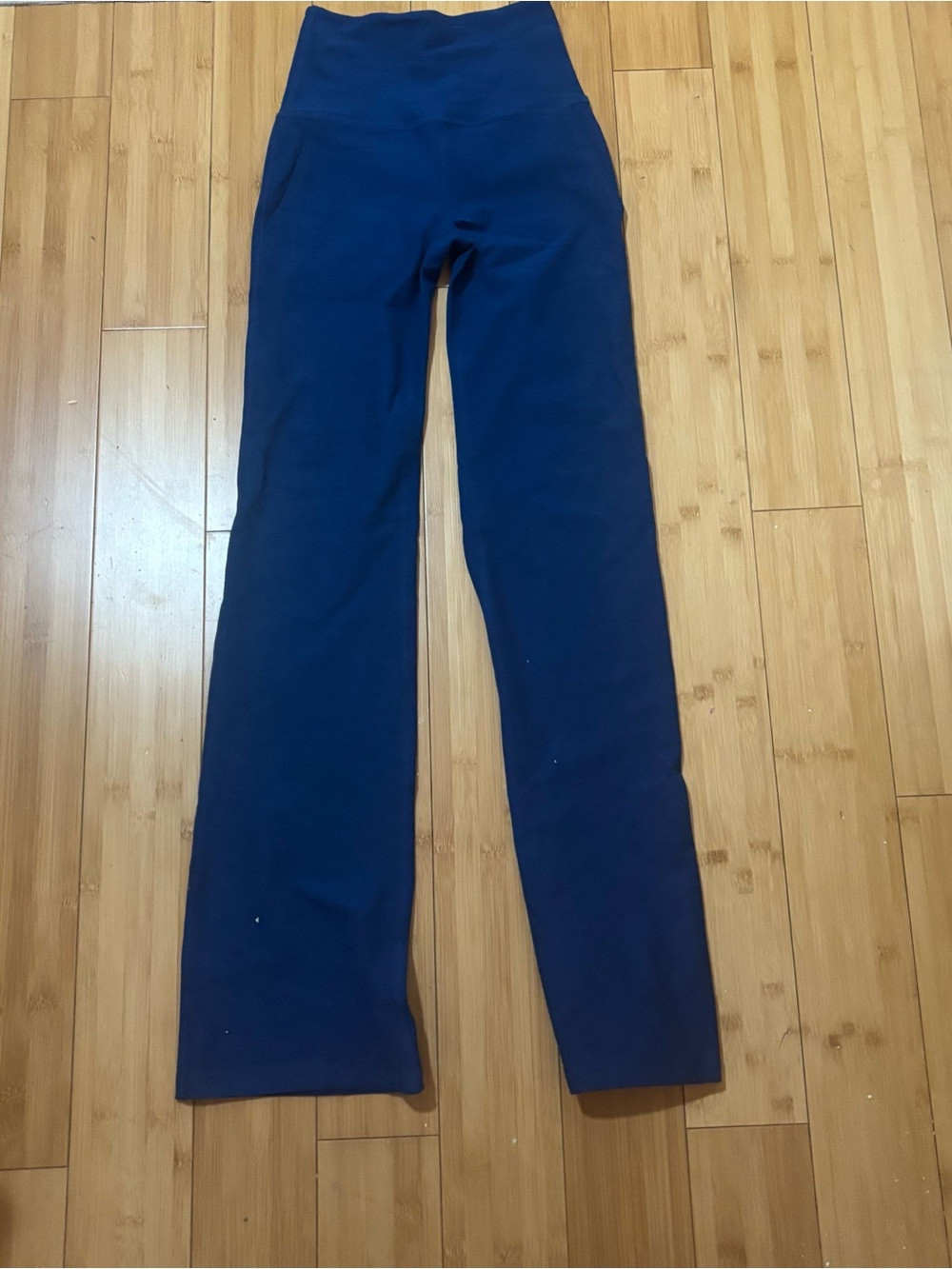 Beyond Yoga Kids Navy Wide-Leg Stretch Leggings